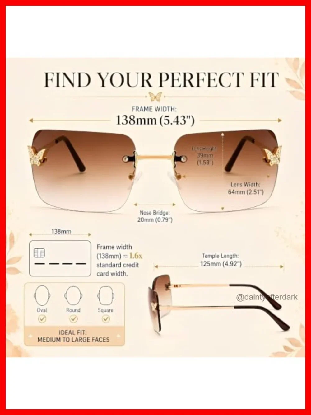 Rimless Y2K Sunglasses - Trendy 2000s Rave Shades UV Protection